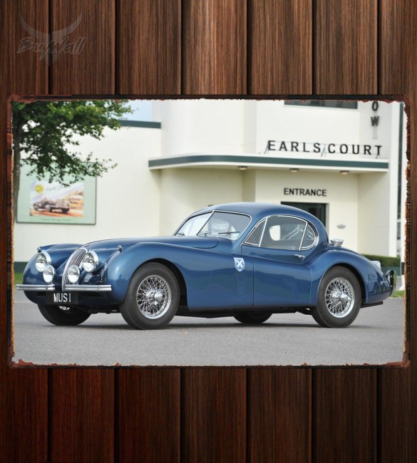Металлическая табличка Jaguar XK120 Coupe Металлическая табличка Jaguar XK120 Coupe